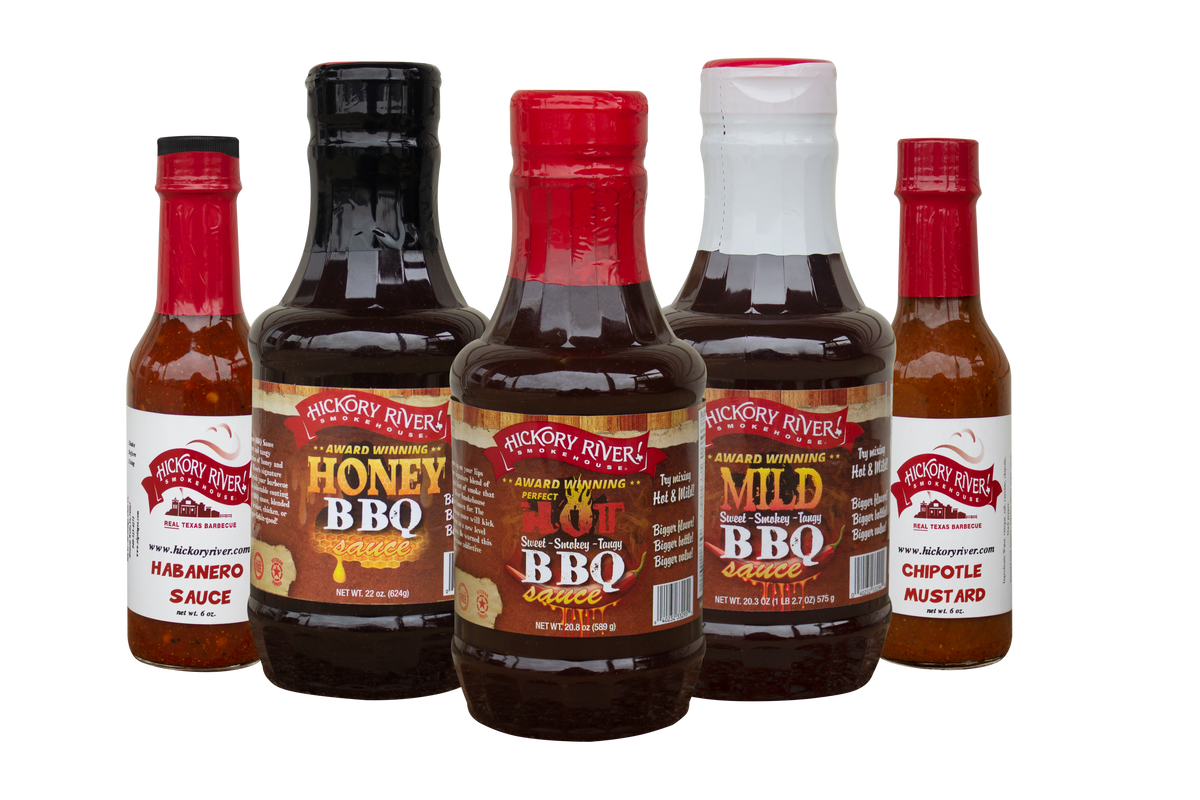 All Sauce Combo Pack Hickory River Smokehouse BBQ Sauce